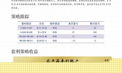 期货套利报告(期货套利经典案例)_https://www.dbjyqcj.com_上期所_第1张