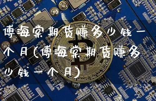 傅海棠期货赚多少钱一个月(傅海棠期货赚多少钱一个月)_https://www.dbjyqcj.com_郑商所_第1张