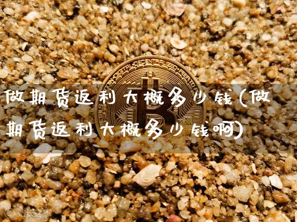 做期货返利大概多少钱(做期货返利大概多少钱啊)_https://www.dbjyqcj.com_郑商所_第1张