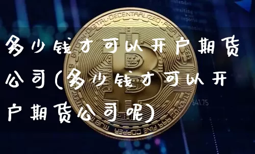 多少钱才可以开户期货公司(多少钱才可以开户期货公司呢)_https://www.dbjyqcj.com_上期所_第1张